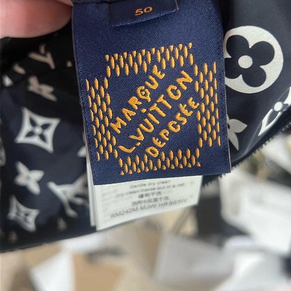 Louis Vuitton Monogram Script Rope Jacket. Color Block Twine Jacket - Picture 6 of 11